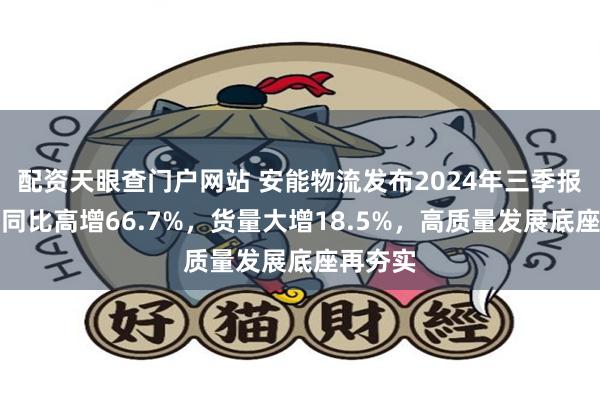 配资天眼查门户网站 安能物流发布2024年三季报：毛利同比高增66.7%，货量大增18.5%，高质量发展底座再夯实